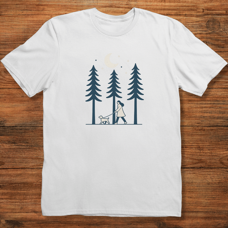 Evening Walk with Dog T-shirt