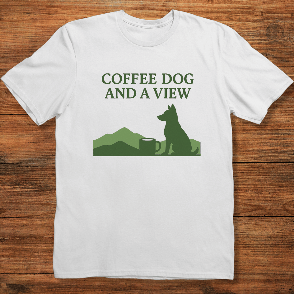 Coffee Dog and a View T-shirt