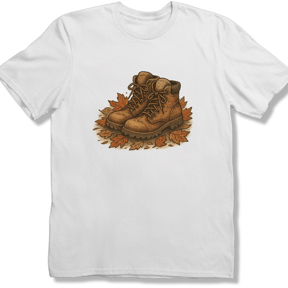 Hiker’s Boots in Autumn T-shirt