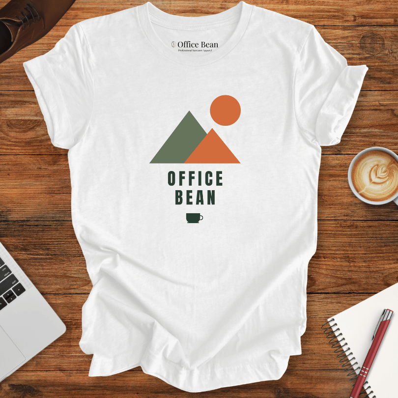 Mountains and Coffee Geometry T-Shirt