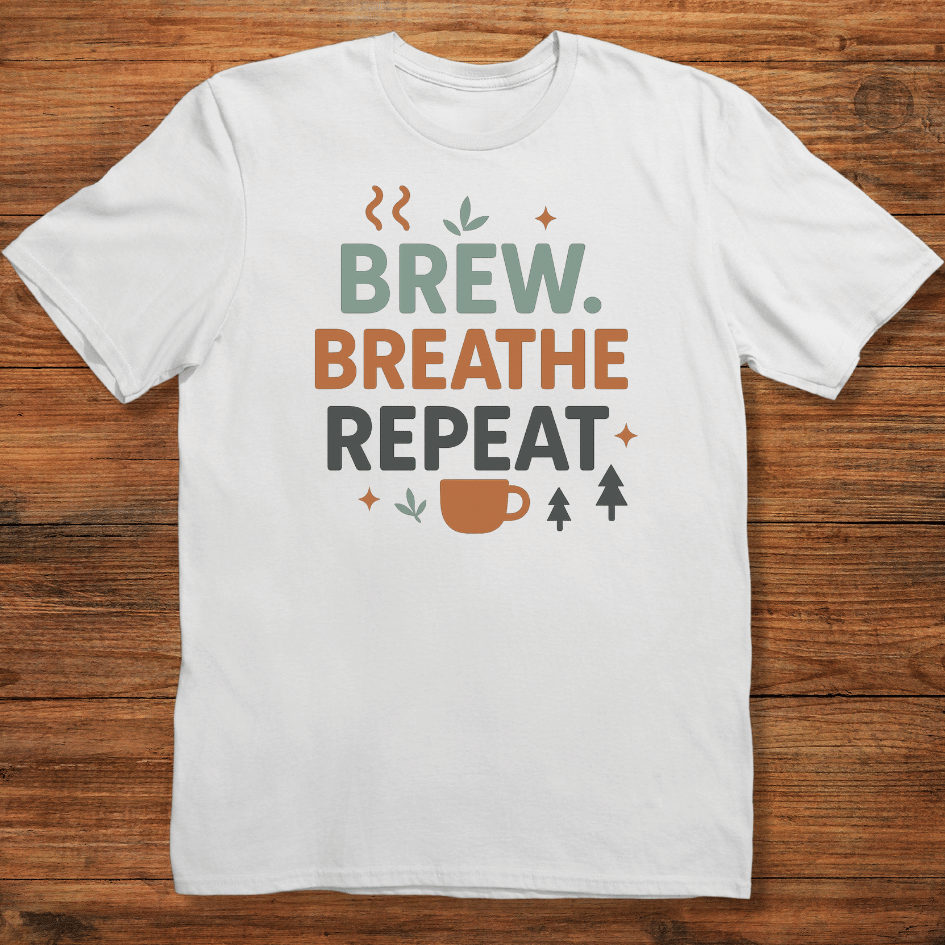 Brew. Breathe. Repeat T-shirt