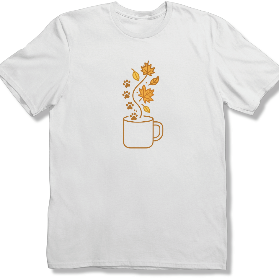 Paws & Autumn Leaves T-shirt