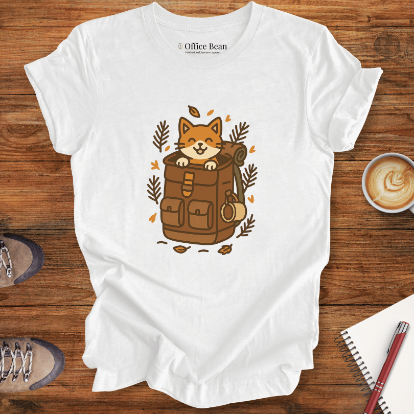 Backpack Cat Explorer T-shirt