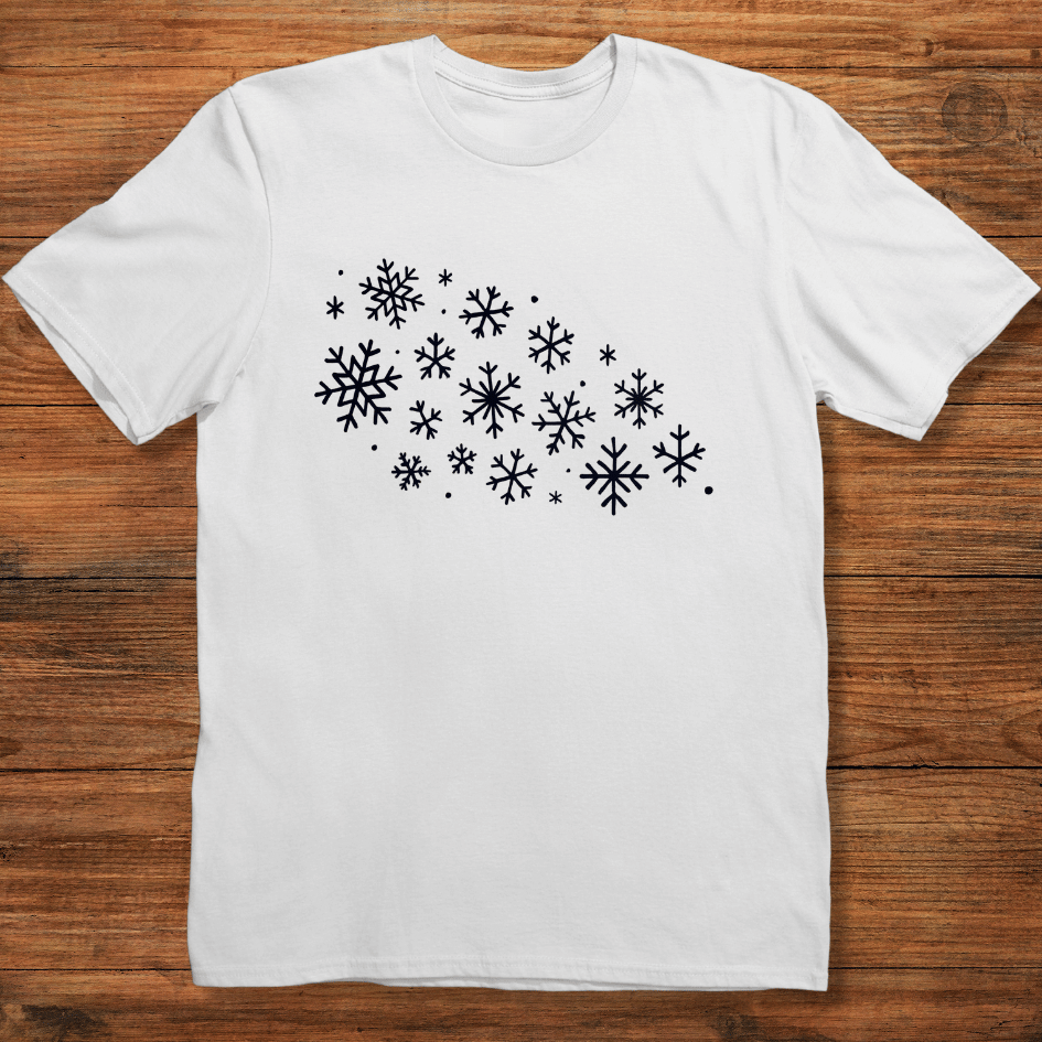 Scattered Snowflakes T-shirt