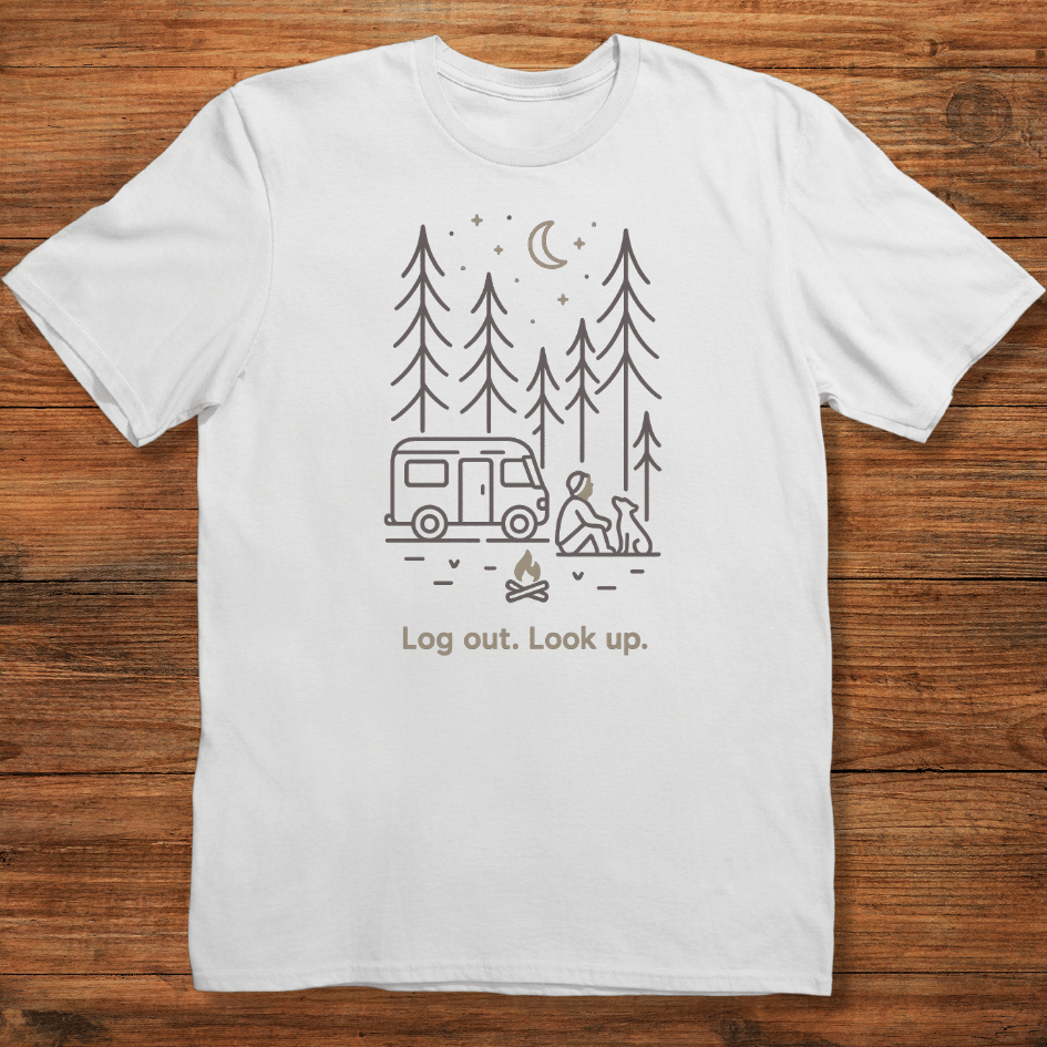 Log Out. Look Up T-shirt
