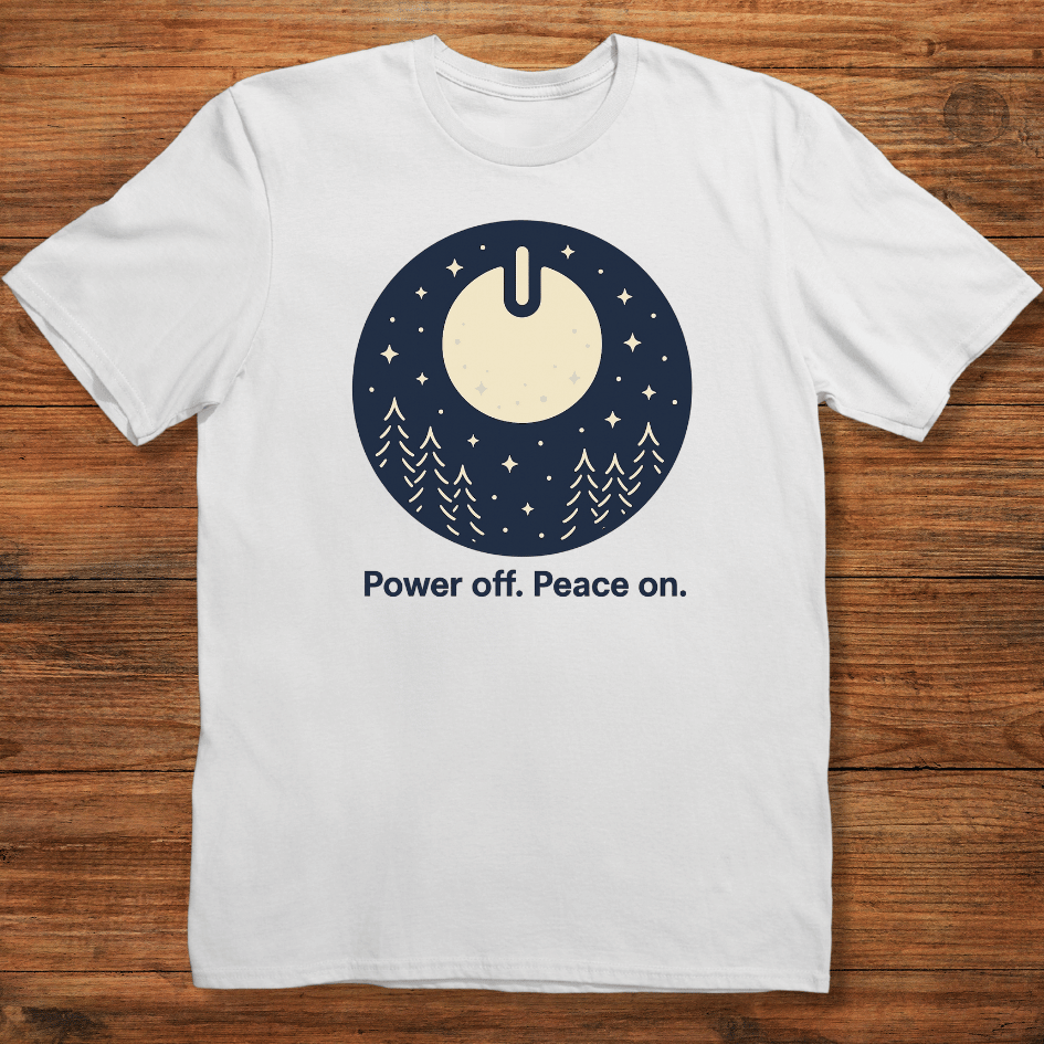 Power Off. Peace On T-shirt