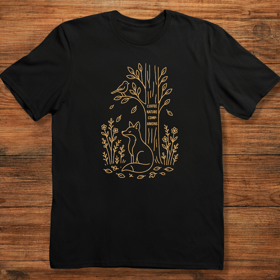 Fox with Tree Quote T-shirt