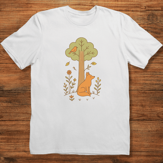 Fox Under Tree T-shirt