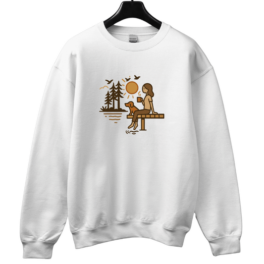 Lake, Coffee & Dog Companions Sweatshirt