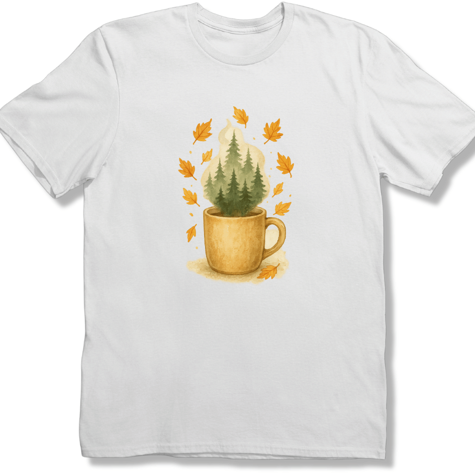Fall Coffee and Pines T-shirt