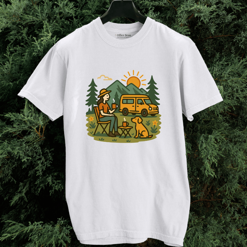 Coffee & Camper Life with My Dog T-shirt