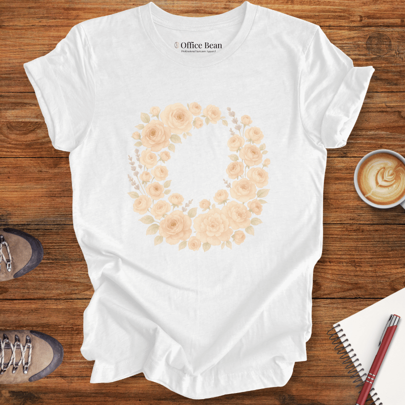 Blush Rose Wreath T-shirt