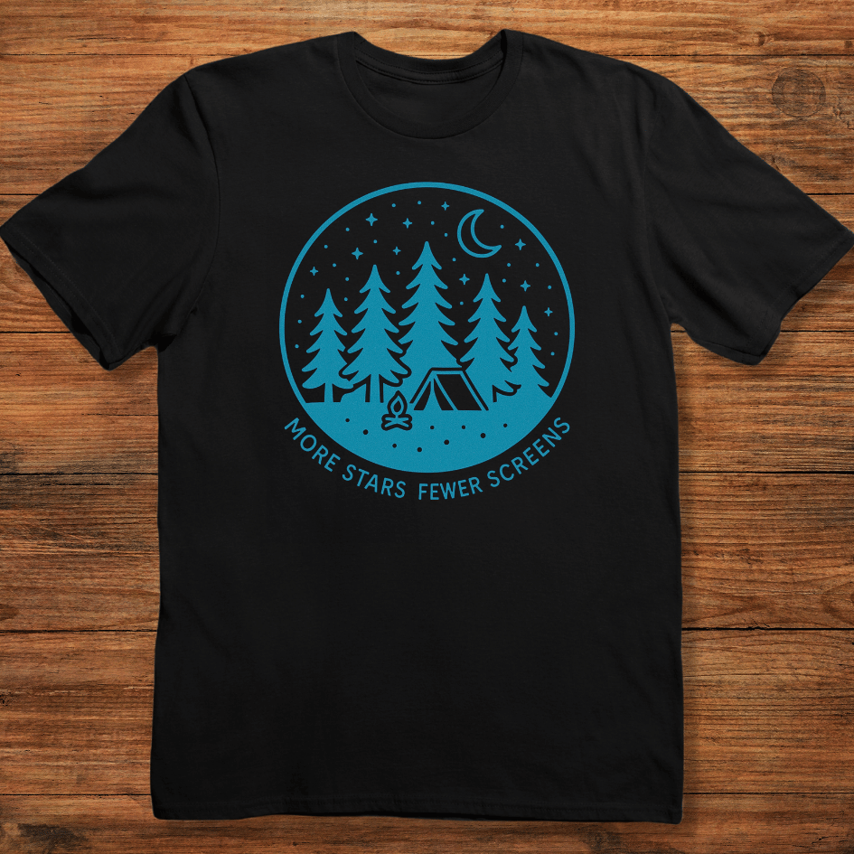 More Stars Fewer Screens T-shirt