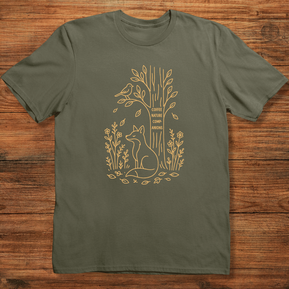 Fox with Tree Quote T-shirt