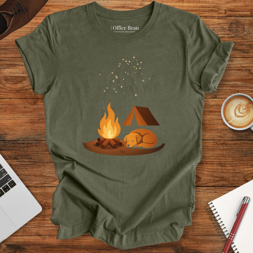 Campfire Dreams and Stars T-shirt