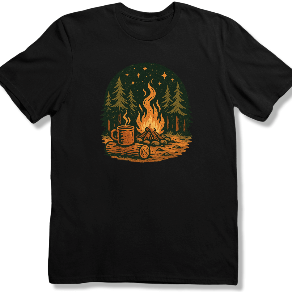 Campfire nights and Coffee T-shirt