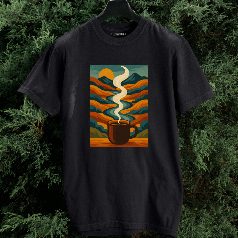 Coffee Beyond Mountains and Rivers T-shirt