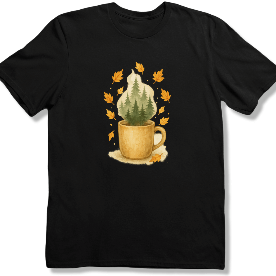 Fall Coffee and Pines T-shirt