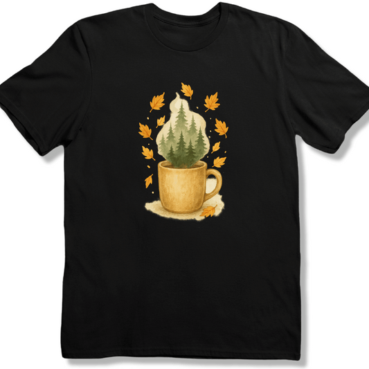 Fall Coffee and Pines T-shirt
