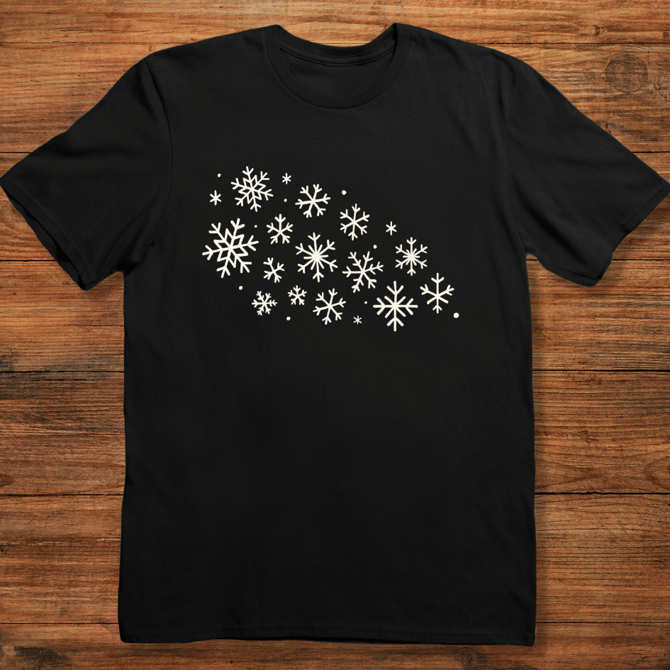 Scattered Snowflakes T-shirt