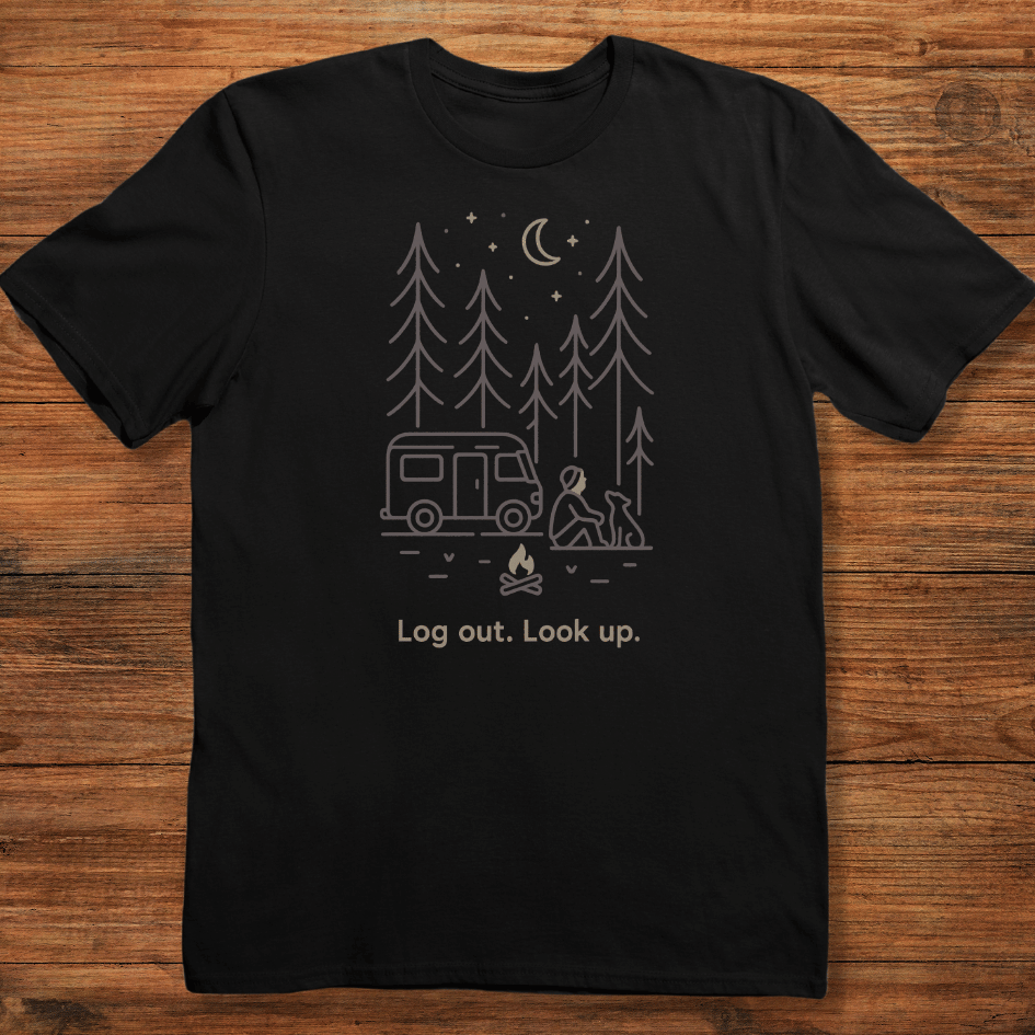 Log Out. Look Up T-shirt