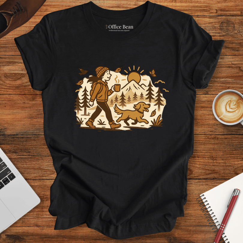 Just a girl, dog, coffee and a walk T-shirt
