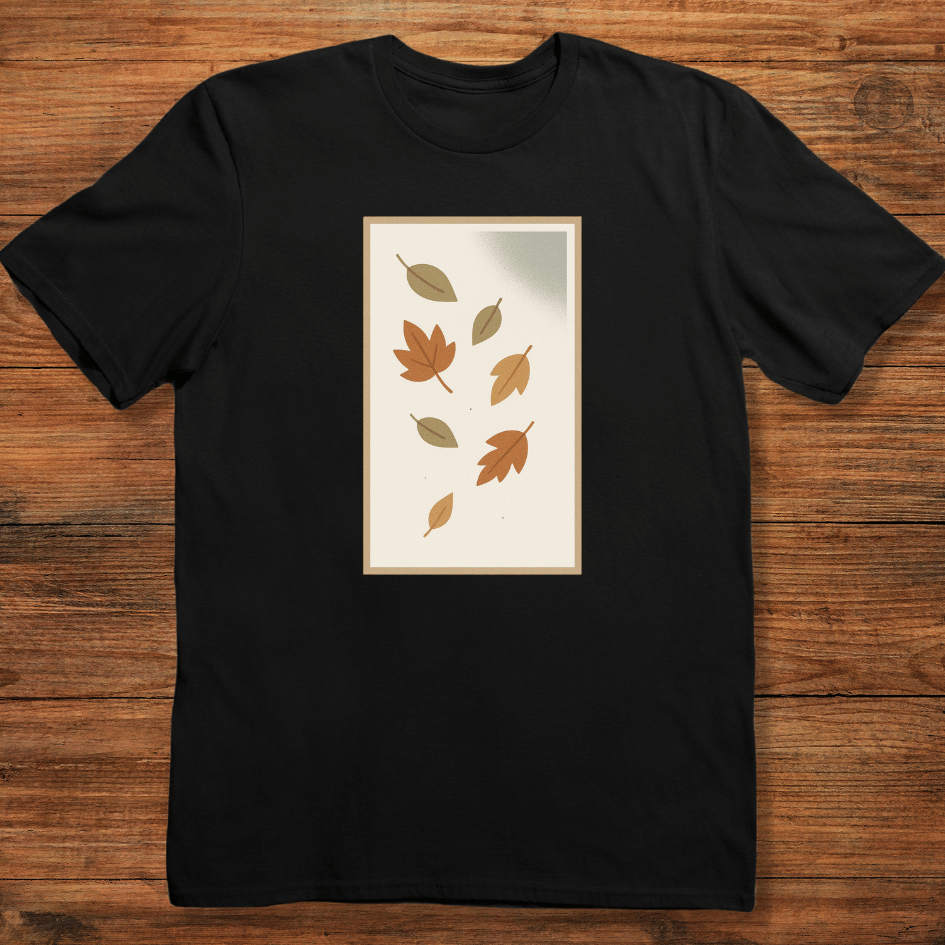 Minimal Falling Leaves T-shirt