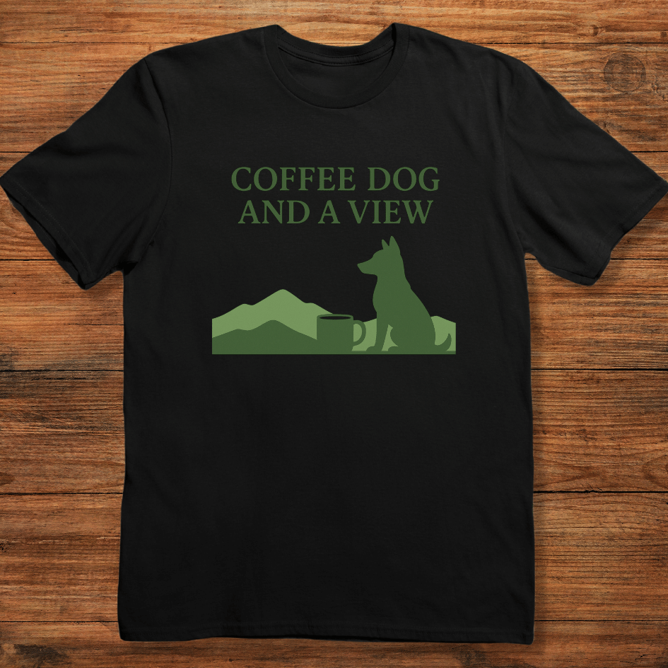 Coffee Dog and a View T-shirt