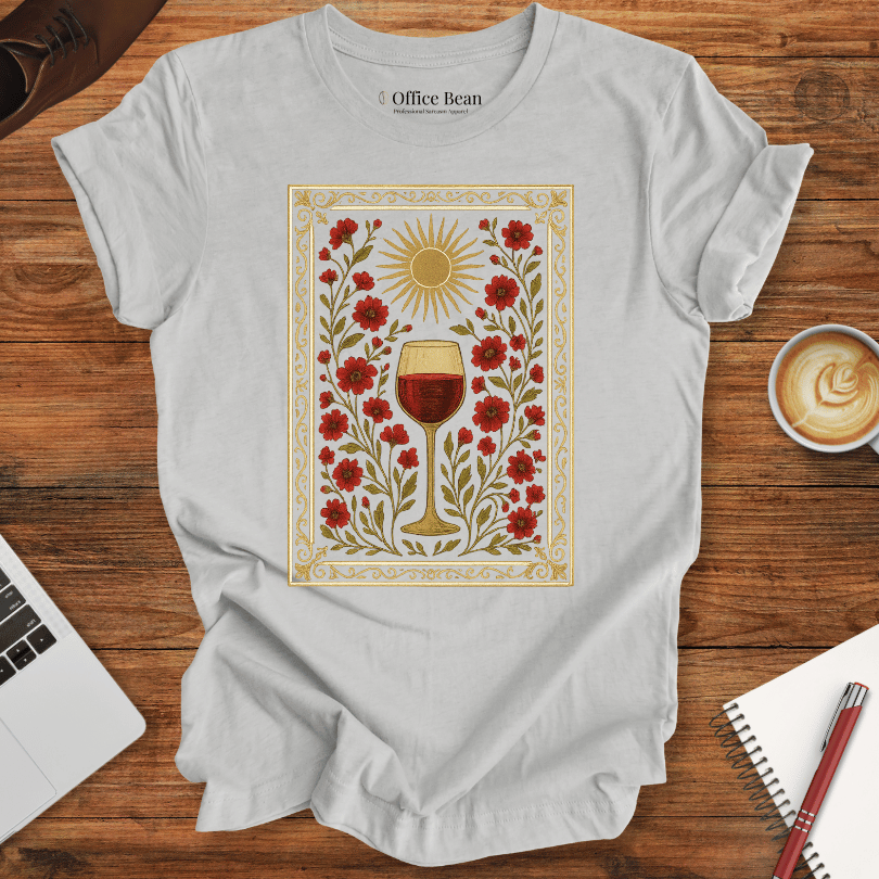 Wine and Flower Tapestry T-shirt