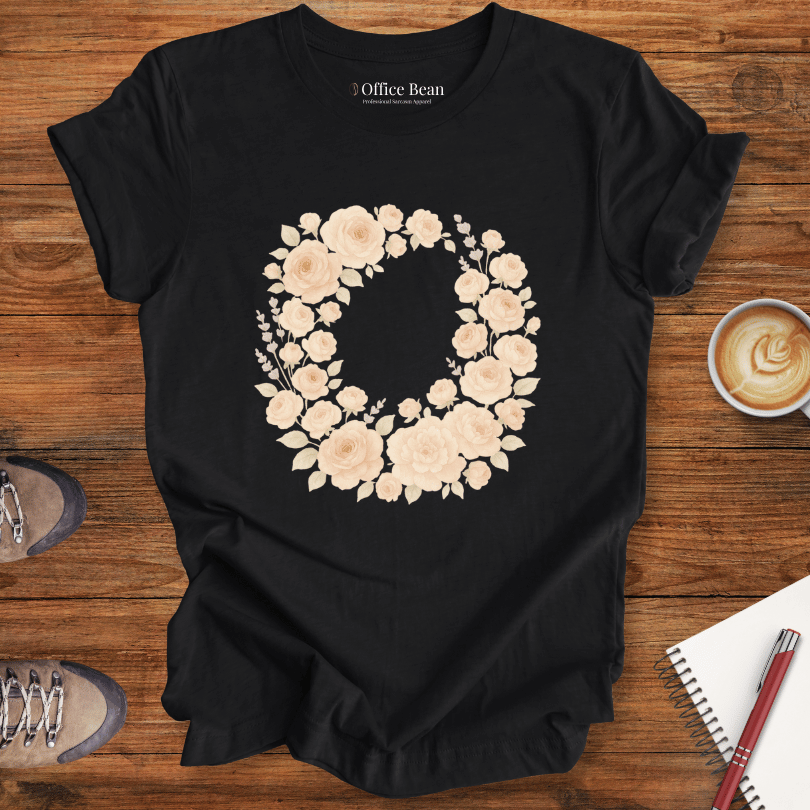 Blush Rose Wreath T-shirt