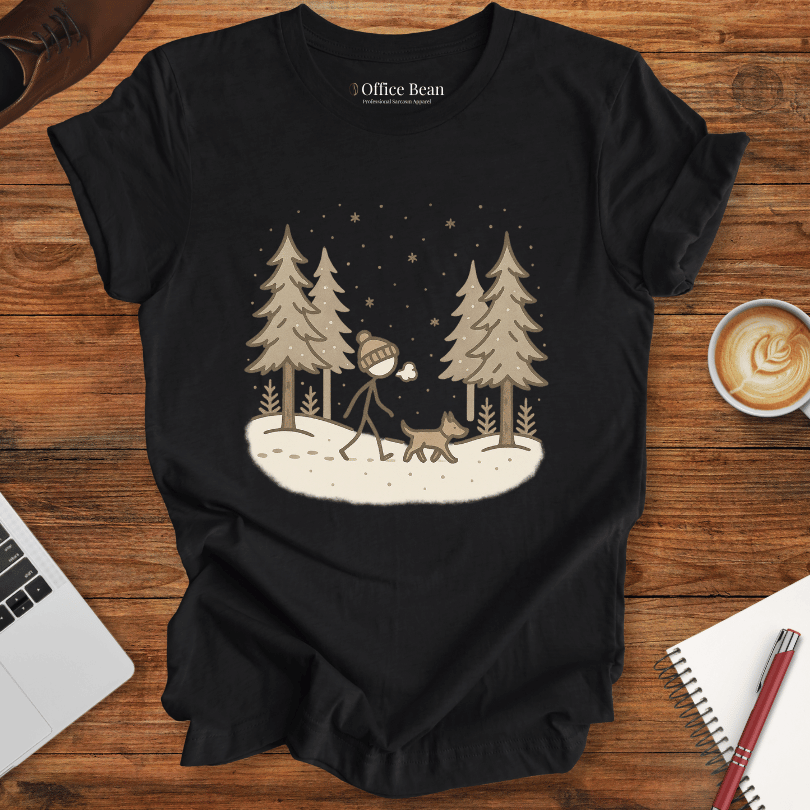 Dog Winter Walk T-shirt