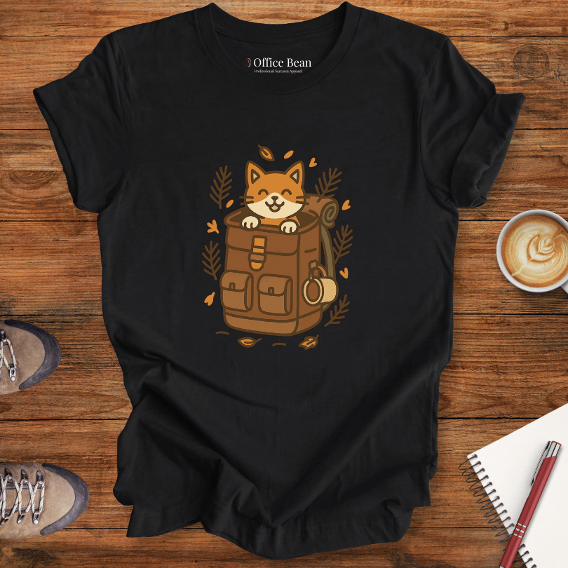 Backpack Cat Explorer T-shirt