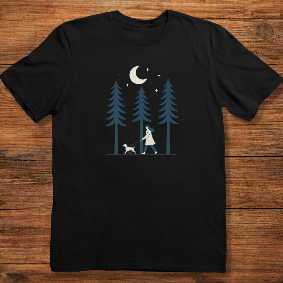 Evening Walk with Dog T-shirt