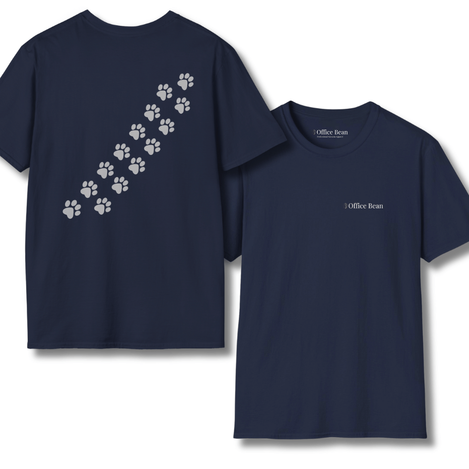 Trail of Paws Backprint T-Shirt