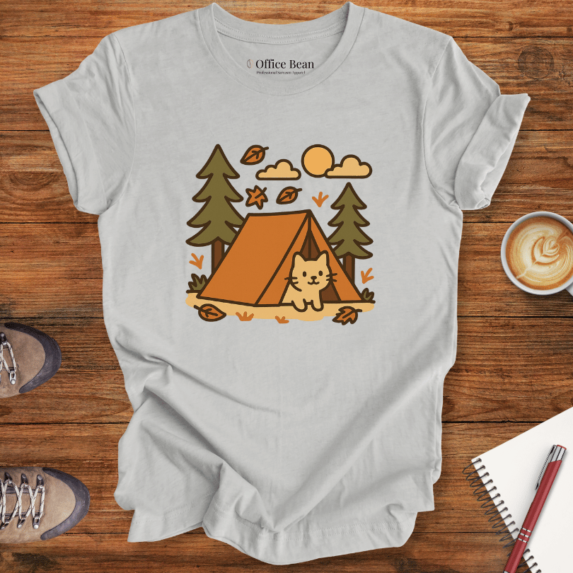 Tent Life with Cat T-shirt