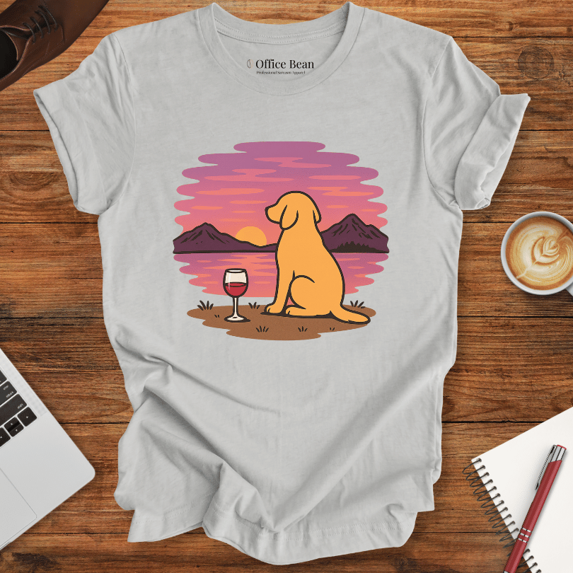 My wine, dog and a view T-shirt