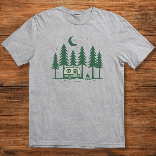 Forest Camper Under the Moon T-shirt