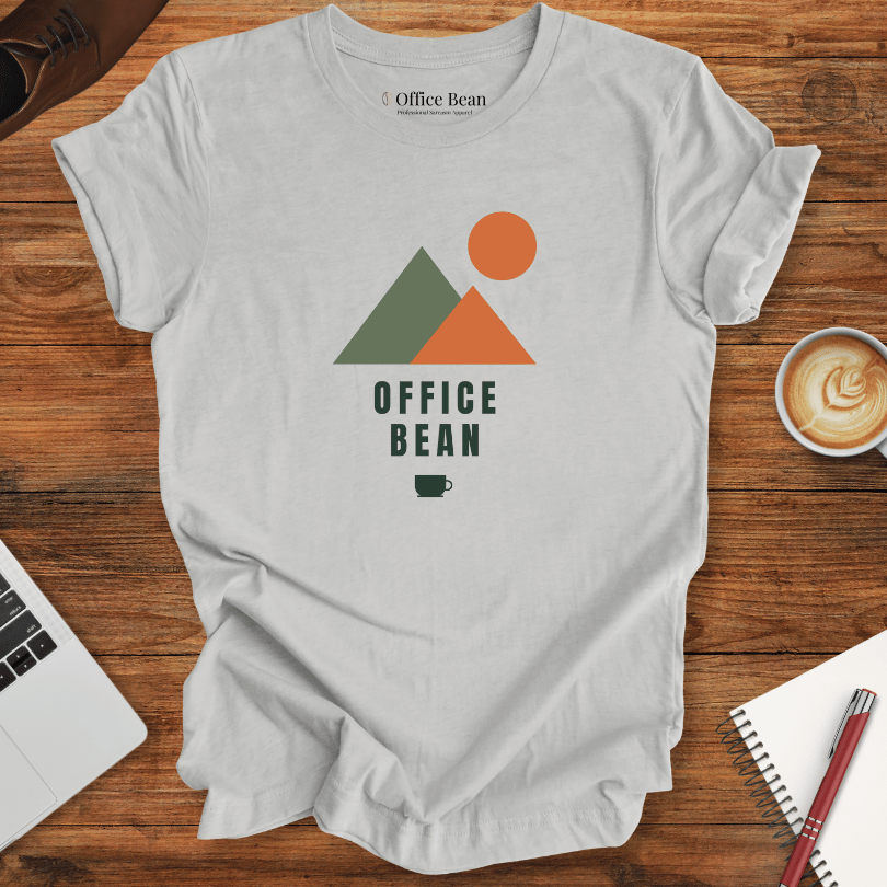 Mountains and Coffee Geometry T-Shirt