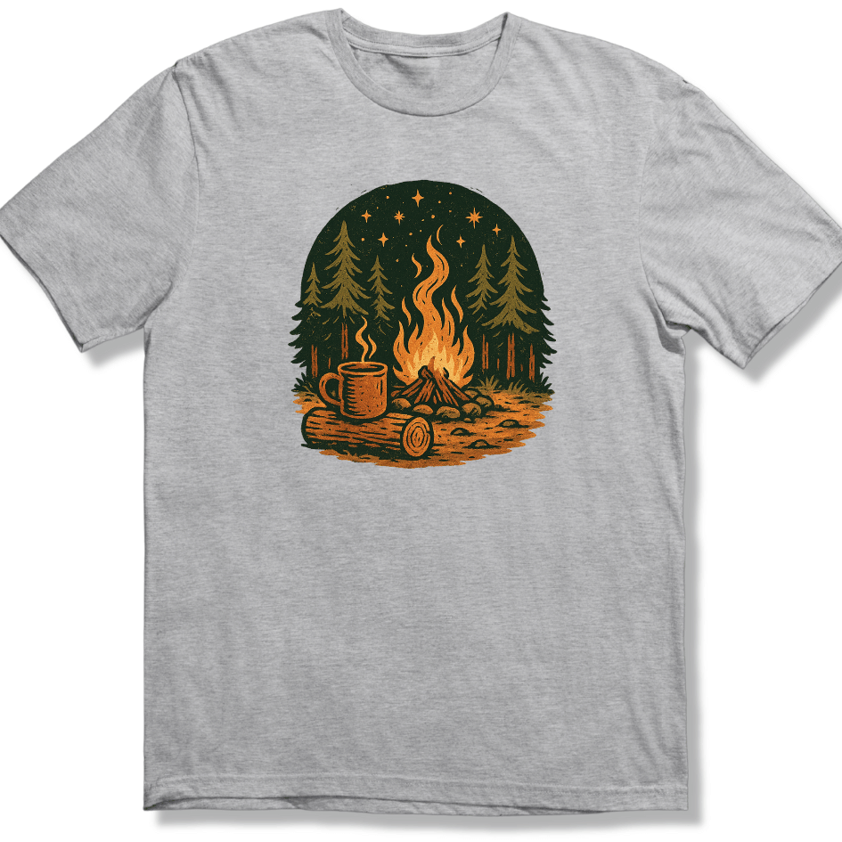 Campfire nights and Coffee T-shirt