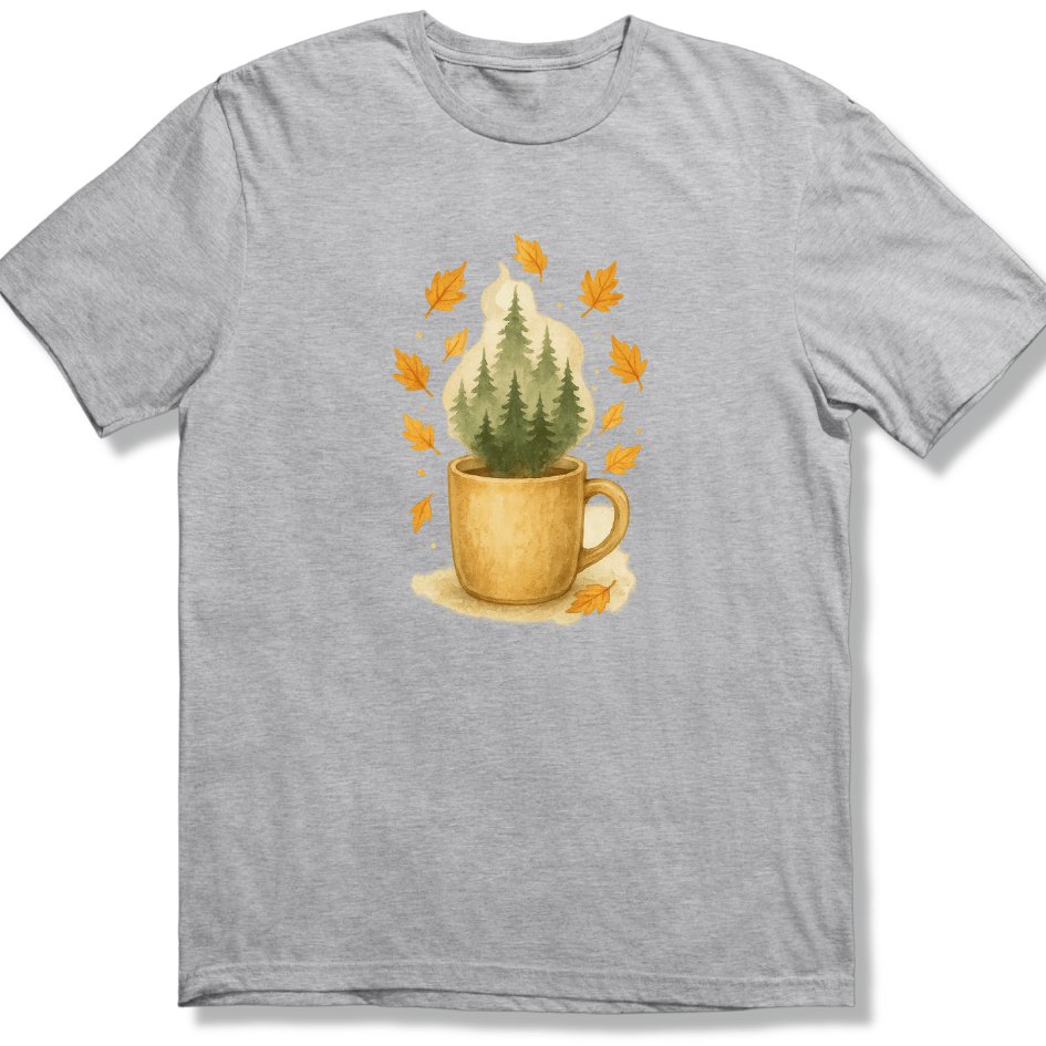Fall Coffee and Pines T-shirt