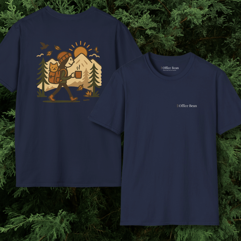 Cat Brew and Roam Female Backprint T-Shirt