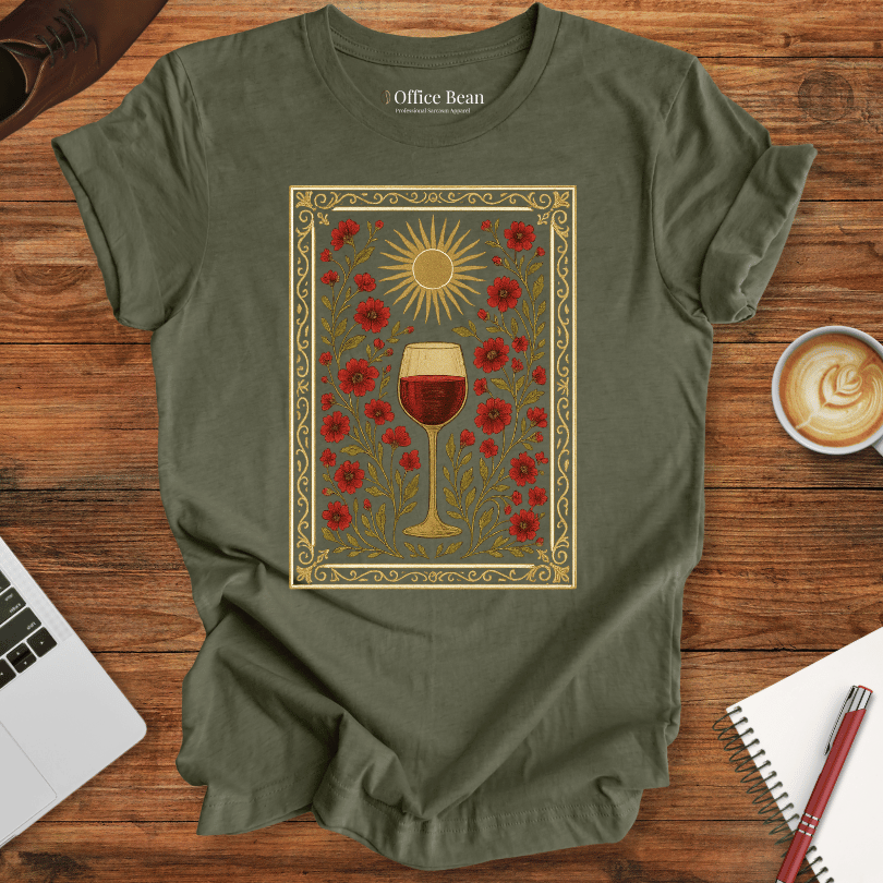 Wine and Flower Tapestry T-shirt