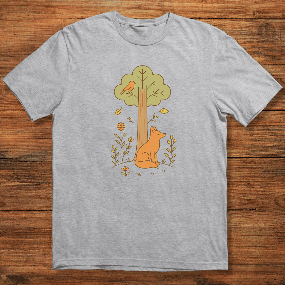 Fox Under Tree T-shirt