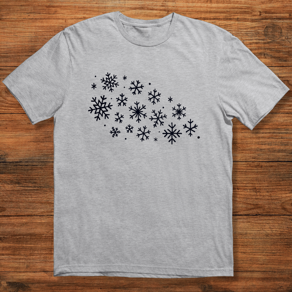 Scattered Snowflakes T-shirt