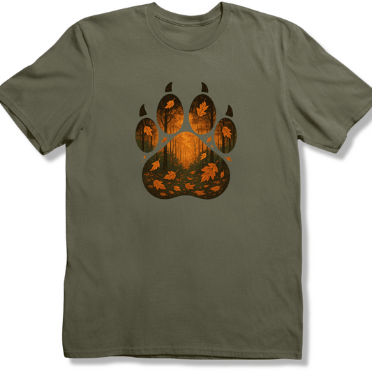Autumn Paw Path T-shirt