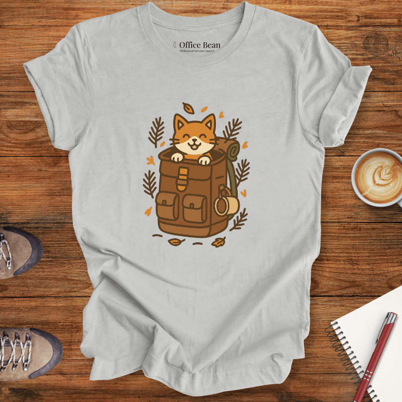 Backpack Cat Explorer T-shirt