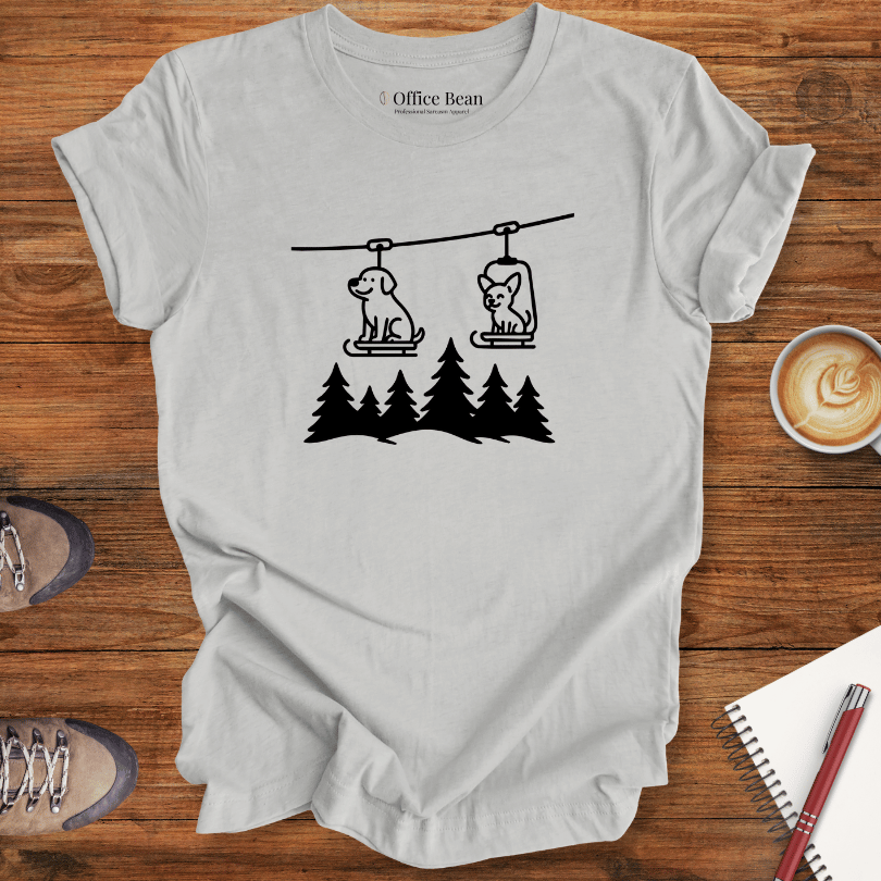 Mountain Ski Dogs T-shirt