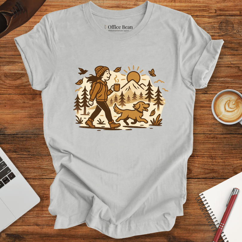 Just a girl, dog, coffee and a walk T-shirt