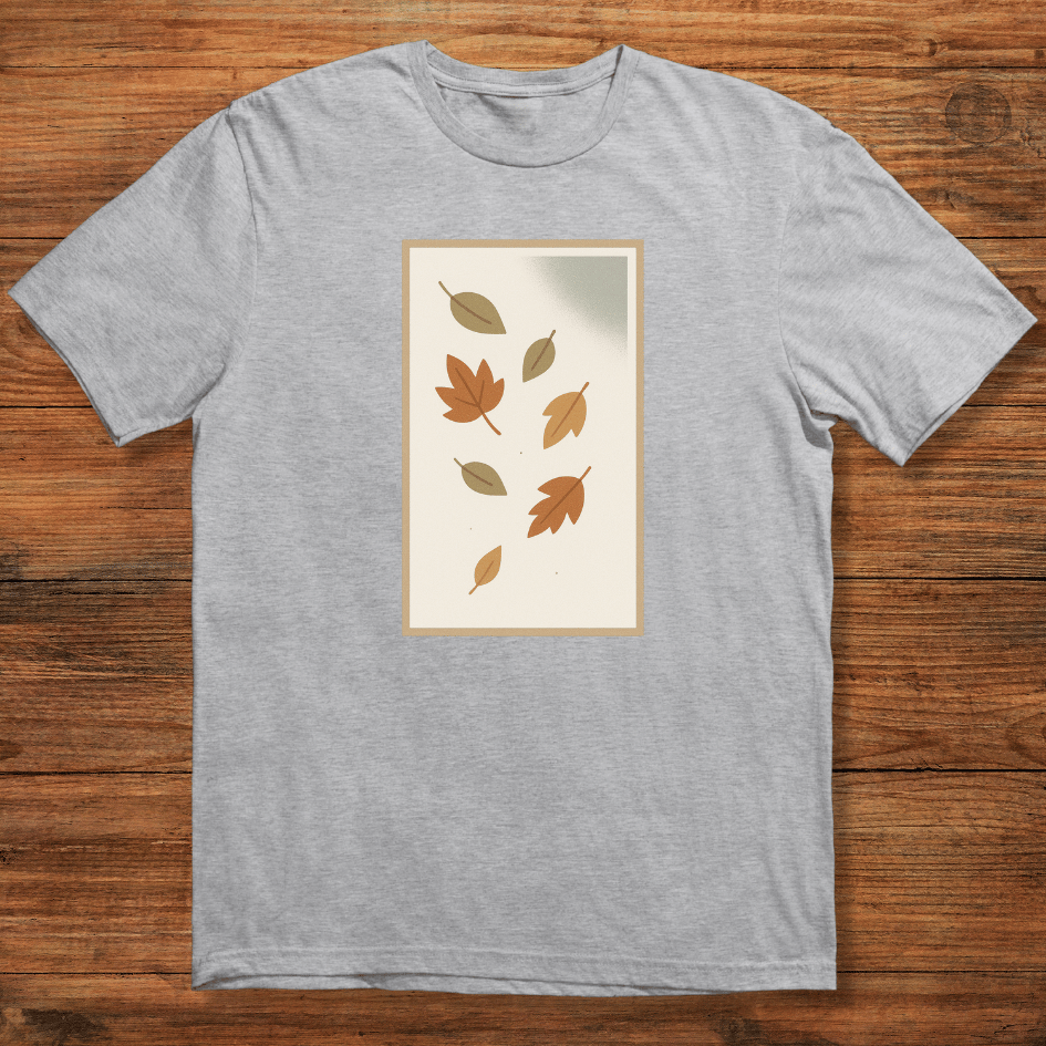 Minimal Falling Leaves T-shirt