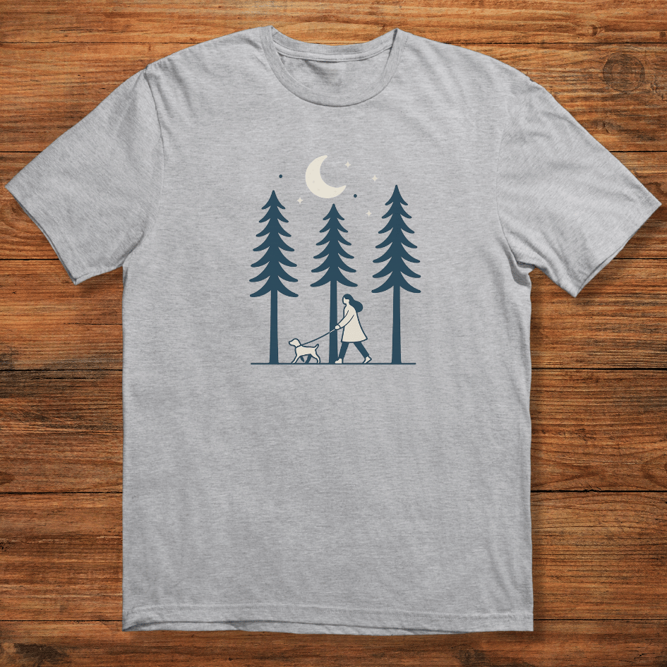 Evening Walk with Dog T-shirt